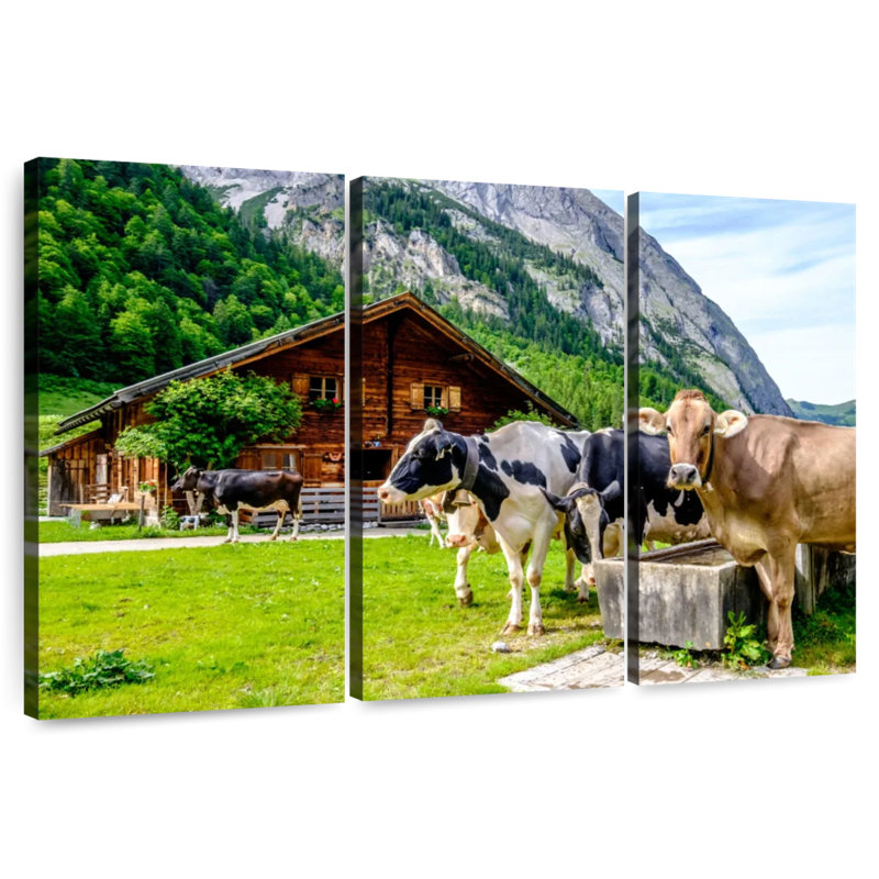 Brampt Karwendel Cows, 48" H x 74" W