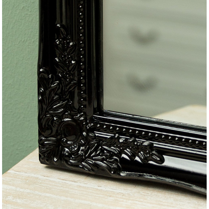 Dan Wood Flat Wall Mirror, Black