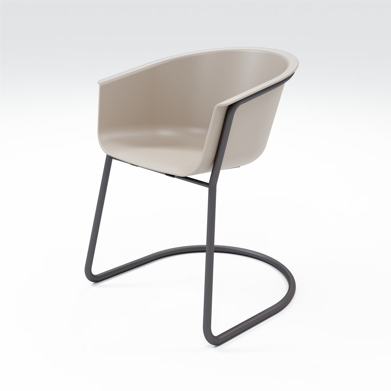 Chaise avec accoudoirs Tee, Moonbeam