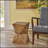 WAYLON Abstract Hourglass Side Table, Weather-Resistant And Lightweight For Indoor And Outdoor Use