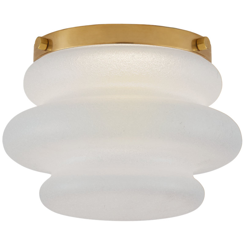 Tableau 1 - Light LED Flush Mount, Antique-Burnished Brass