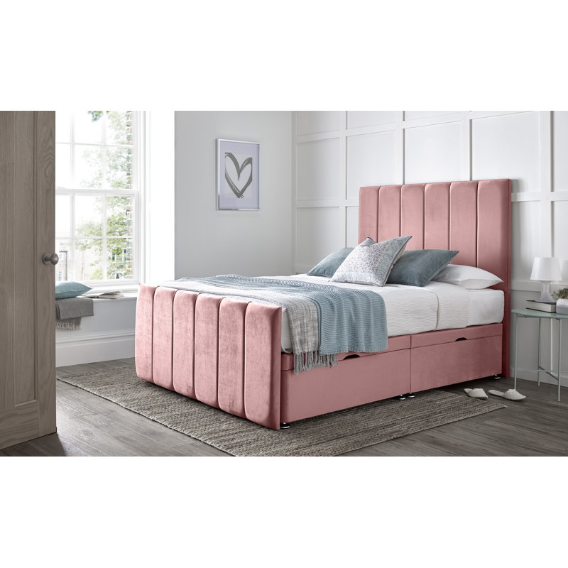 Divan Bed Barbados, Double (4'6), Pink