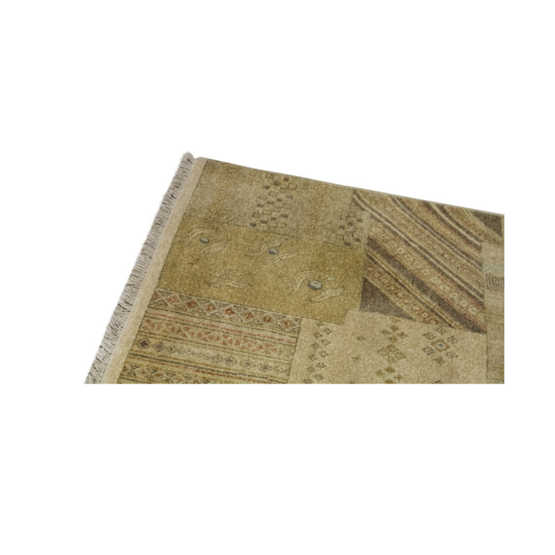 Tapis multicolore et multicolore de haute qualité noué à la main
