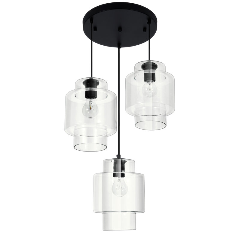 3-light Dimmable Cluster Pendant