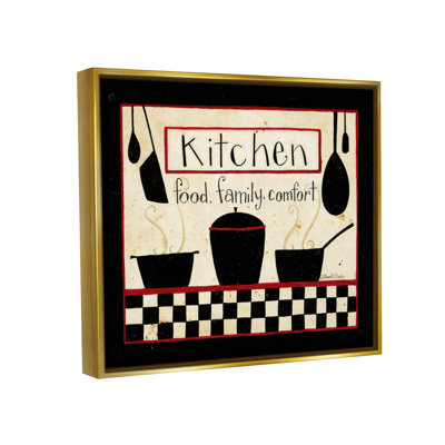 " Kitchen Food Family Comfort Patterned " Graphic Art