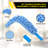 22" Flexible Wand Duster With Microfiber and Chenille Sleeve and 20" Pole, Pack of 2