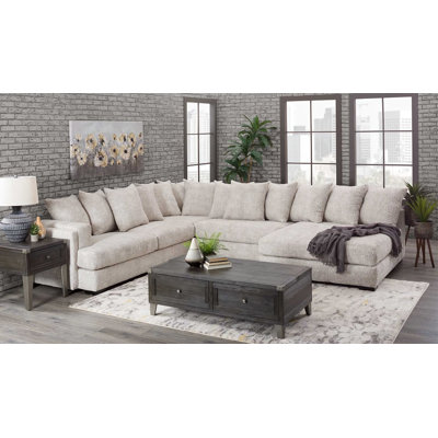 Carmedie Upholstered L-Shaped Sectional Left Hand Facing