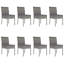 Aarif 8 - Person Wicker Patio Dining Set with Rectangular Table