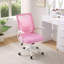 Ensemble de 2 chaises de bureau, chaises de bureau modernes pour bureau personnel, chaises d'ordinateur roses-108259359