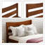 Twin Size  Wood Platform Bed With Headboard And Wooden Slat Support