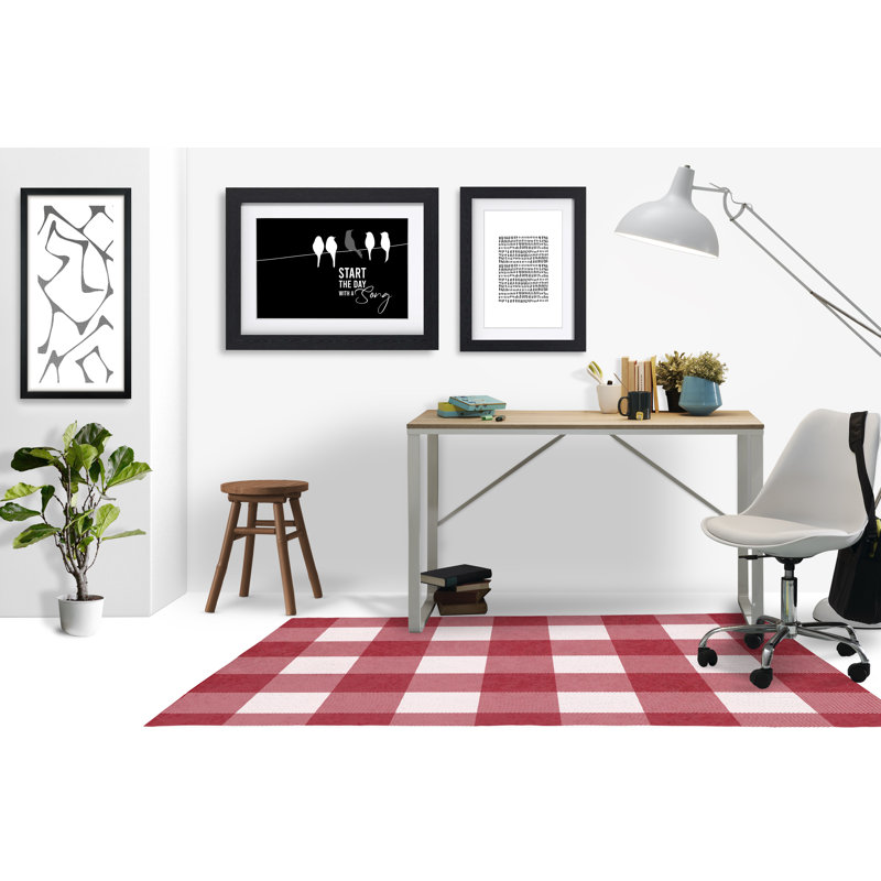 Tapis de chaise rectangulaire Chico, L 48 po x L 72 po, Rouge