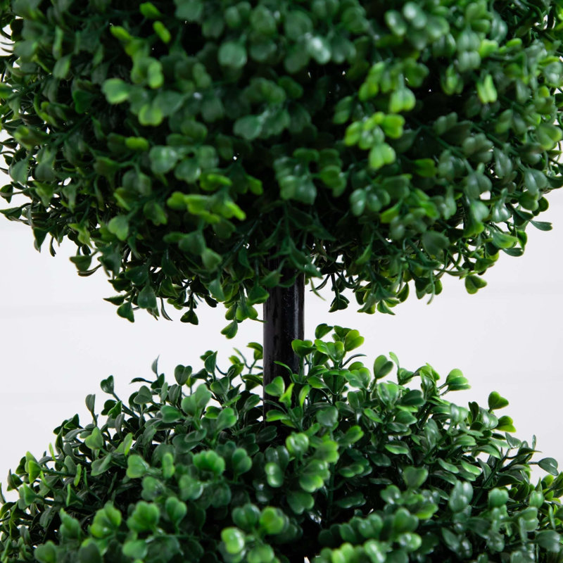 Boxwood Triple Ball Topiary Tree, 36" H x 10" W x 10" D