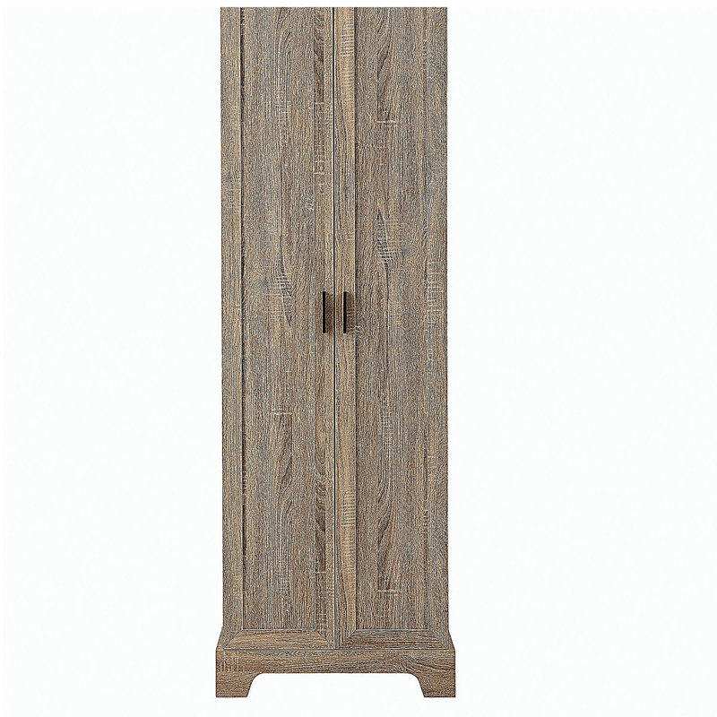 Storage Cabinet with Two Doors for Bathroom, Office, Adjustable Shelf, MDF Board, Brown (Old Sku:N725P181207D/WF302824AAD)
