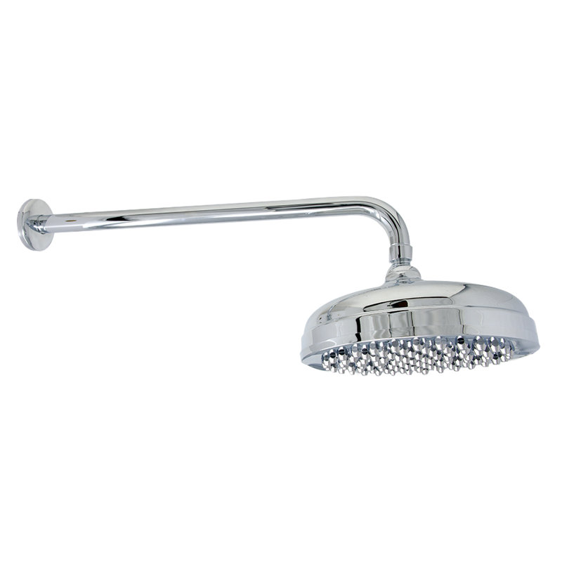 8 in. Shower Head with 16 in. Straight Arm and Escutcheon by Strom Living, Chrome