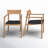 Amira Teak Solid Wood Outdoor Stacking Dining Armchair