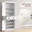 Armoire de cuisine 72 po, armoire de rangement avec portes et tablettes-1230889148