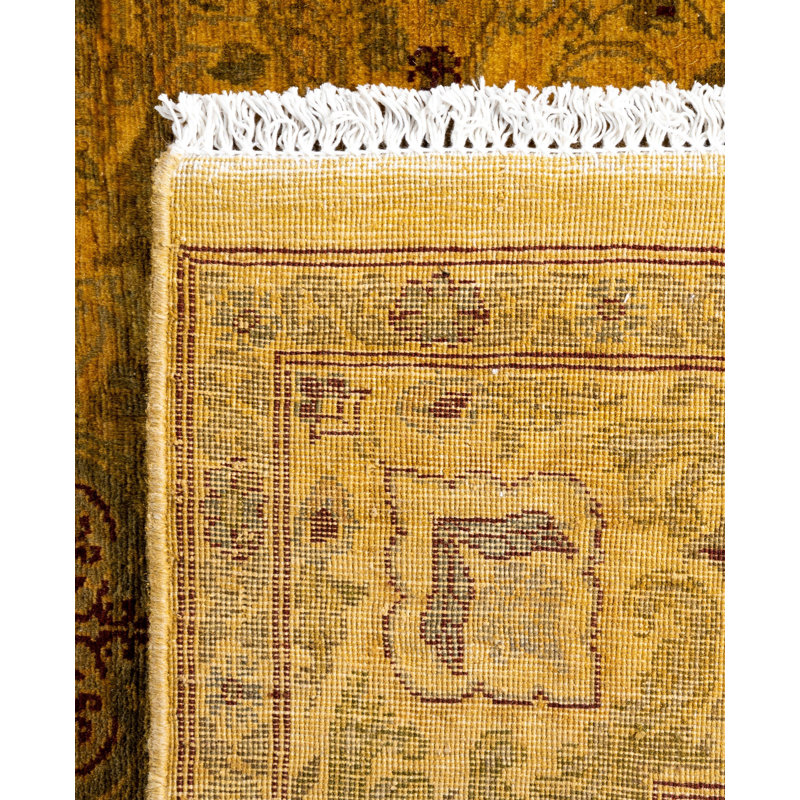 Overdyed One-of-a-Kind 4' 2" X 6' 3" Hand Knotted Area Rug