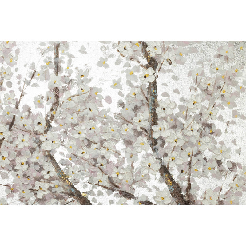 Hand -painted acrylic painting Pearls in Bloom