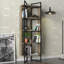 Bibliothèque de coin standard H 70,87 "x l 25,2" Isham