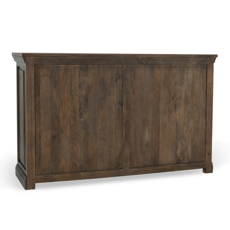 Adelaide Nine-drawer Mango Wood Dresser In Cocoa Brown, Dark Brown