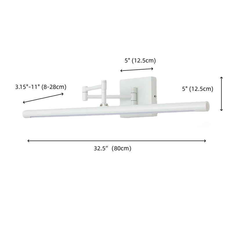 Cylinder Metal Vanity Light With Adjustable Arm