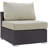 Modway Convene Wicker Rattan 5-Piece Outdoor Patio Furniture Set-479457477