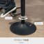 Swivel Counter Stool with Metal Frame