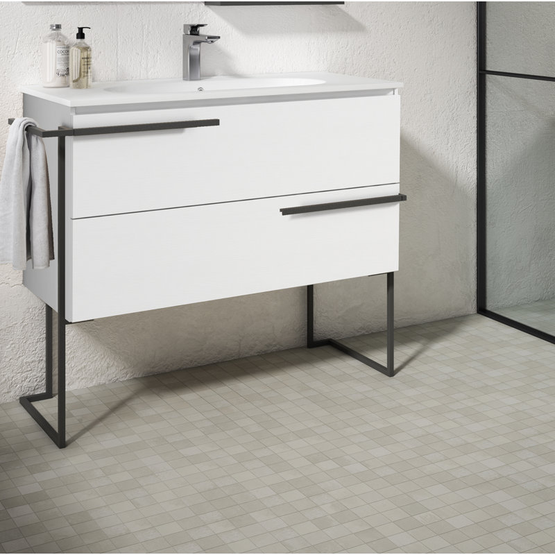 Ensemble de meuble-lavabo simple 28 po Aquilar, Blanc