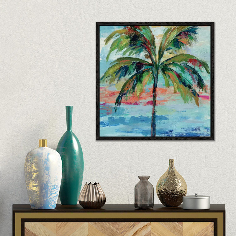 Silvia Vassileva - Print on Canvas, Black Floater Framed, 45.72 cm H x 45.72 cm W x 4.445 cm D