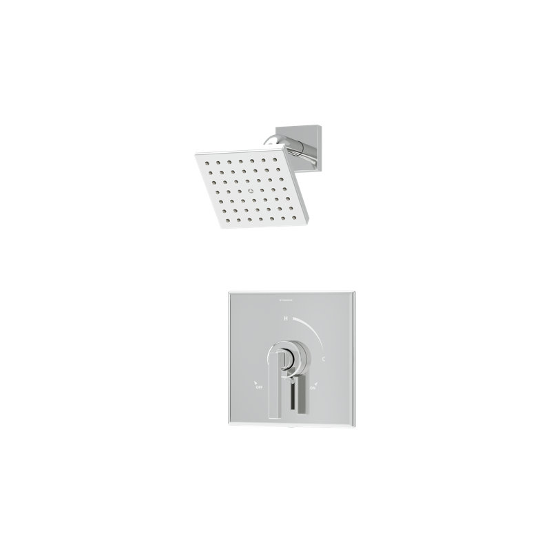 Duro HydroMersion Single Handle Volume Control Shower Faucet, Polished Chrome