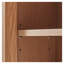 Armoire murale de salle de bain moderne en bois avec porte et tablettes réglables - Organisateur de rangement au-dessus de la toilette