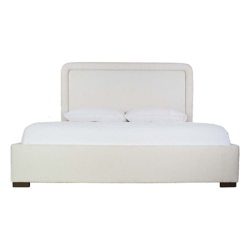 Kit Upholstered Bed, King, White