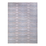 Scandinavian Hand Knotted Wool Geometric Area Rug