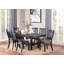 Ensemble de 2 chaises d'appoint rembourrées en tissu