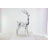 Fiberglass Floor Reindeer Christmas Sculpture With Mosaic Pattern-102186612