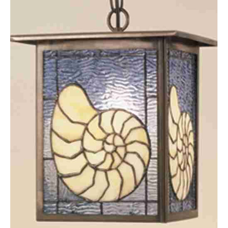 9"SQ NAUTILUS LANTERN PENDANT.604