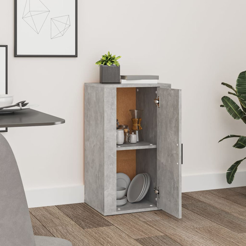 Sideboard 40x33x70 cm Engineered Wood, Concrete Grey