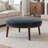 Full-Grain Genuine Italian Leather Ottoman-466259479