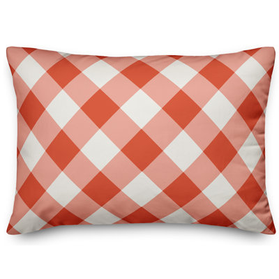 Coussin lombaire à carreaux écossais