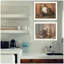 «Trendy Decor 4U», 2 pièces, vignette aux chandelles, nuit sainte, art mural encadré blanc pour le salon, impression murale pour chambre
