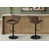 Set of 2 Swivel Barstools Brown Leather-Look