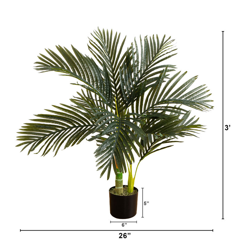 3ft. Artificial Golden Cane Palm Tree
