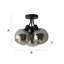 Dejuane Glass Semi Flush Mount-151906102-151906089