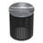 Demy 18"W Genuine Marble Industrial End Table with Slatted Metal Base, Assembled-112005523
