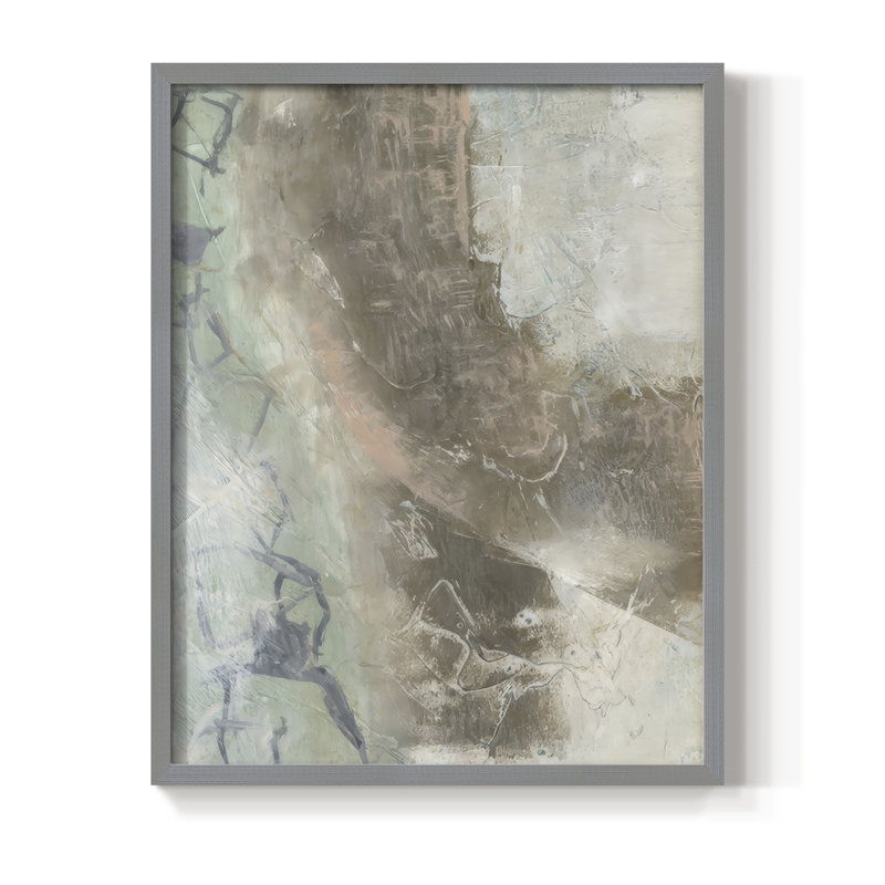 «Forest Walk I», reproduction encadrée - bois massif, Gris, H 15 po x l 12 po