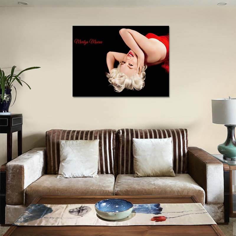Marilyn Monroe - Photographie sur toile tendue, H 28 po x l 40 po