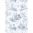 Toile Design In Blue by Baxter Mill Archive - Wrapped Canvas Print-346968996