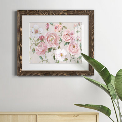 «Cottage Sweet Garden» par J Paul, reproduction d'art sur papier encadrée