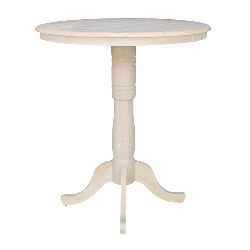 Mosteller Solid Wood Dining Table, Unfinished, 42" H x 36" W x 36" W