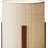 Nesbit 17" Brown Solid Wood Bedside Table Lamp With Natural Cylinder Shade